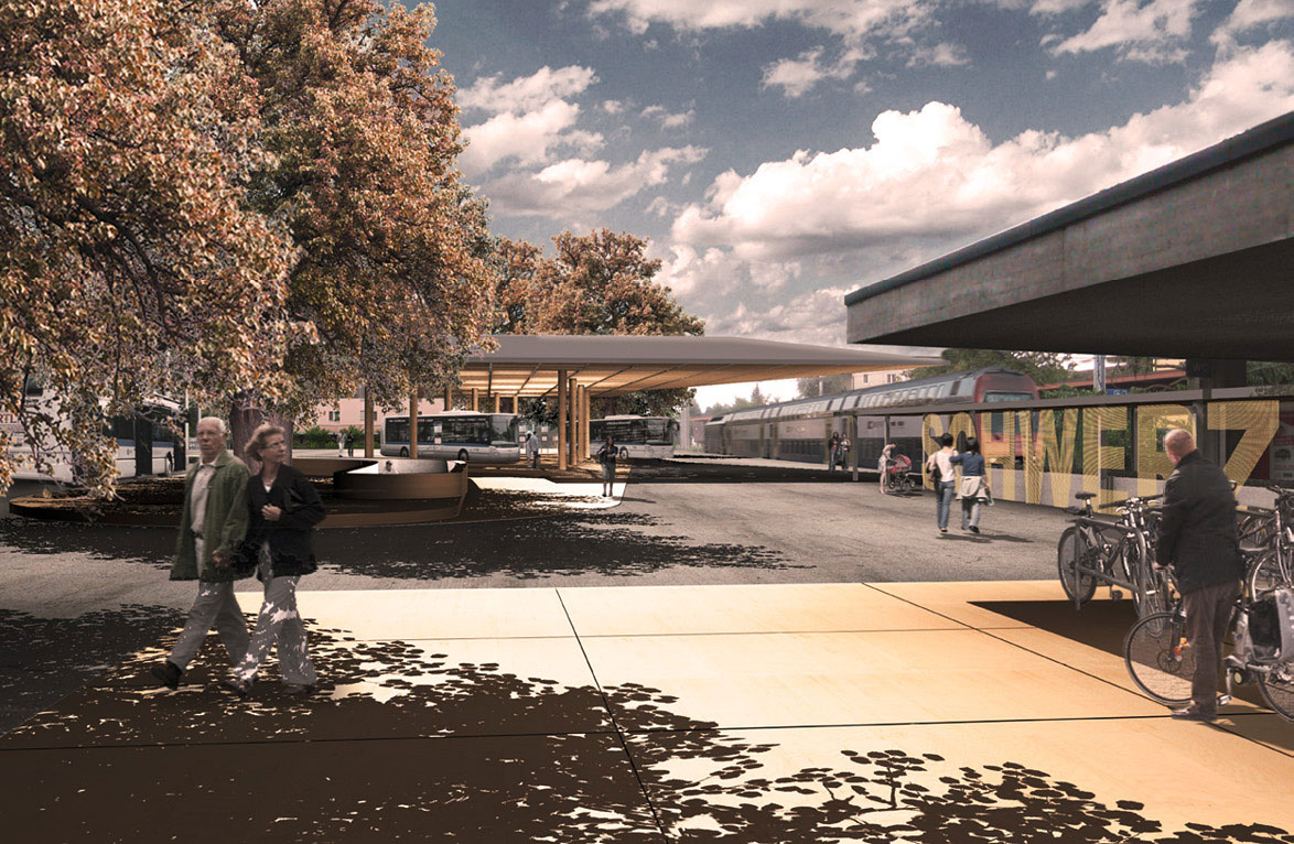 Bushof und Bahnhofsplatz Schwerzenbach - Schröer Sell Eichenberger